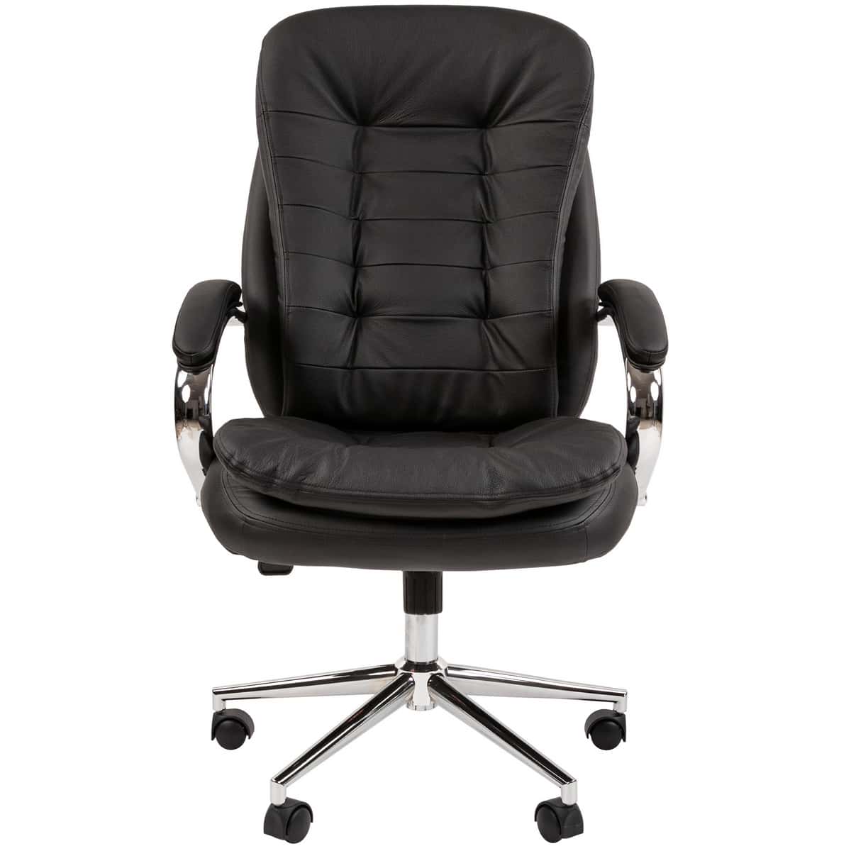 Офисное кресло CHAIRMAN 795 натуральная кожа черный