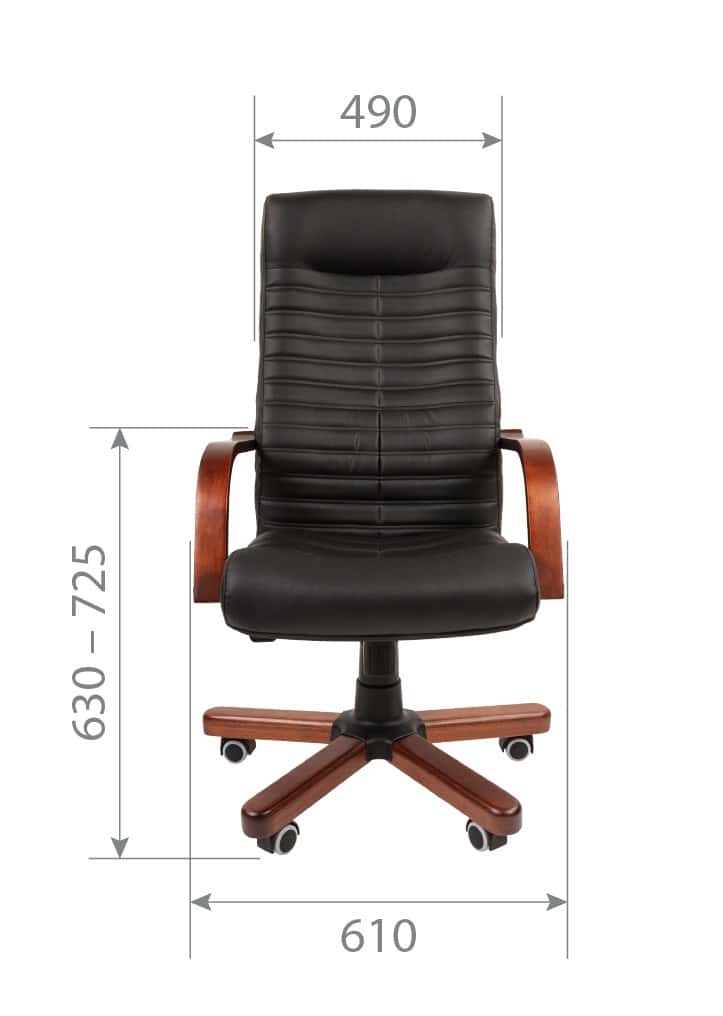 Офисное кресло CHAIRMAN 480WD экокожа черный